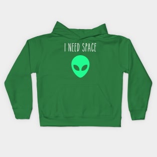 I Need Space Alien Kids Hoodie